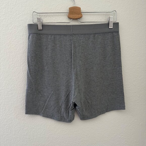 Skims Cotton Blend Ribbed Boxer Lightweight Minimalist Grey Sz 2XL - Picture 3 of 8